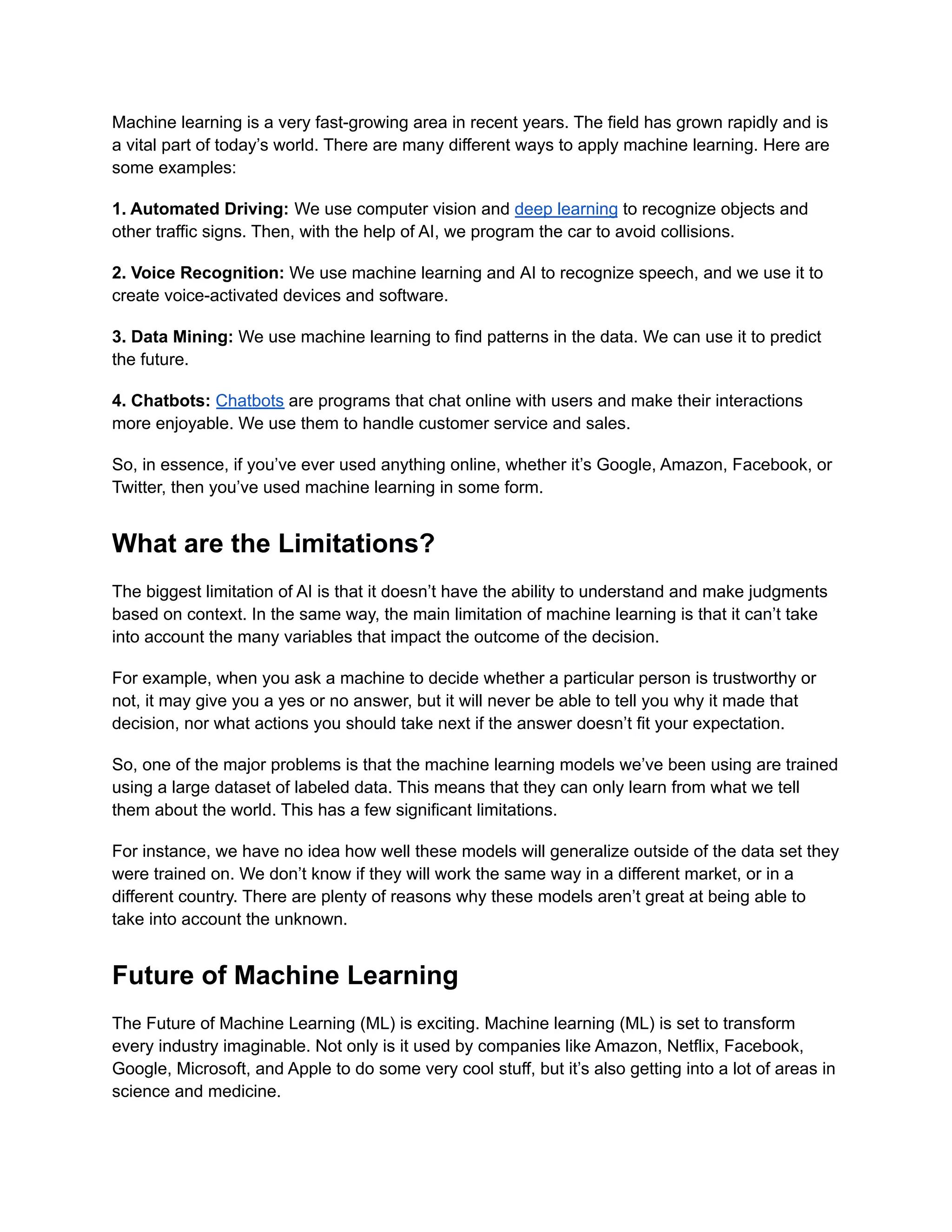 The Ultimate Guide to Machine Learning (ML) | PDF