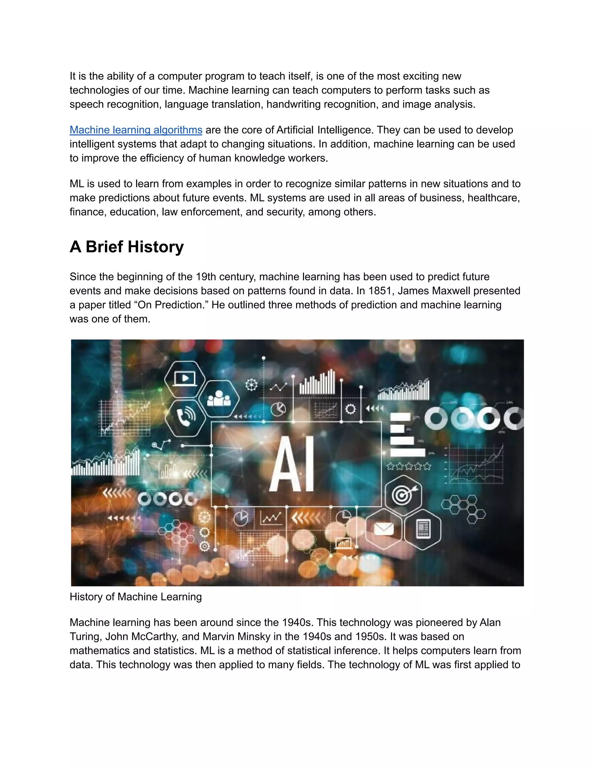 The Ultimate Guide to Machine Learning (ML) | PDF