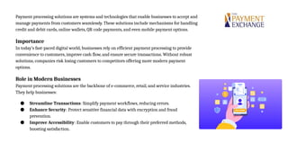The Ultimate Guide to Modern Business Payment Processing Solutions | PPTX