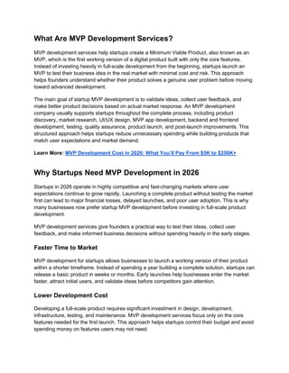 MVP Product Development Process for Startup Owners | PDF
