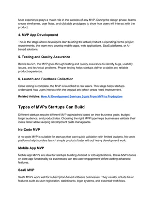 MVP Product Development Process for Startup Owners | PDF