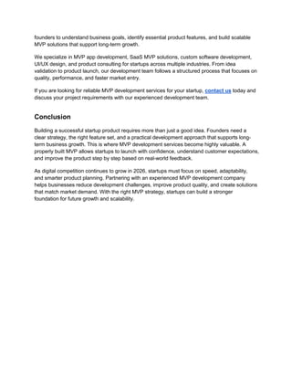 MVP Product Development Process for Startup Owners | PDF