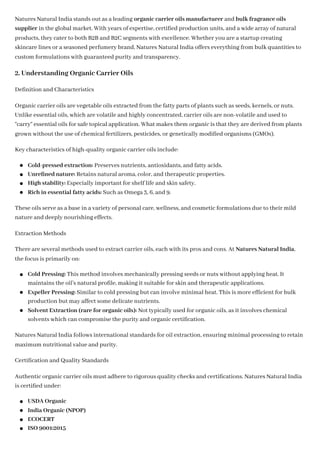 The Ultimate Guide to Organic Carrier Oils & Bulk Fragrance Oils from