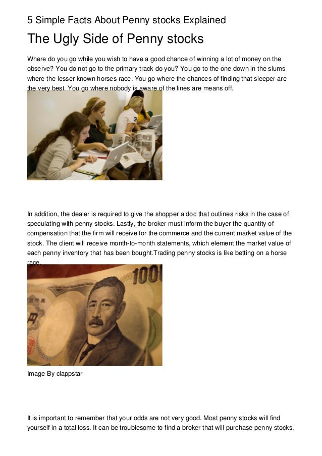 5 Simple Facts About Penny stocks Explained