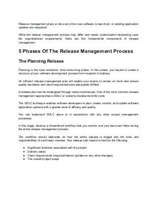 The Ultimate Guide To Release Management Process The Ultimate Guide To Release Management Process