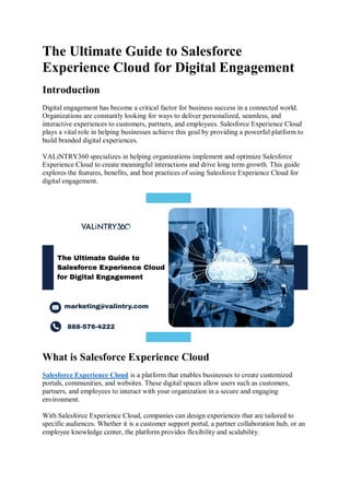 The Ultimate Guide to Salesforce Experience Cloud for Digital ...