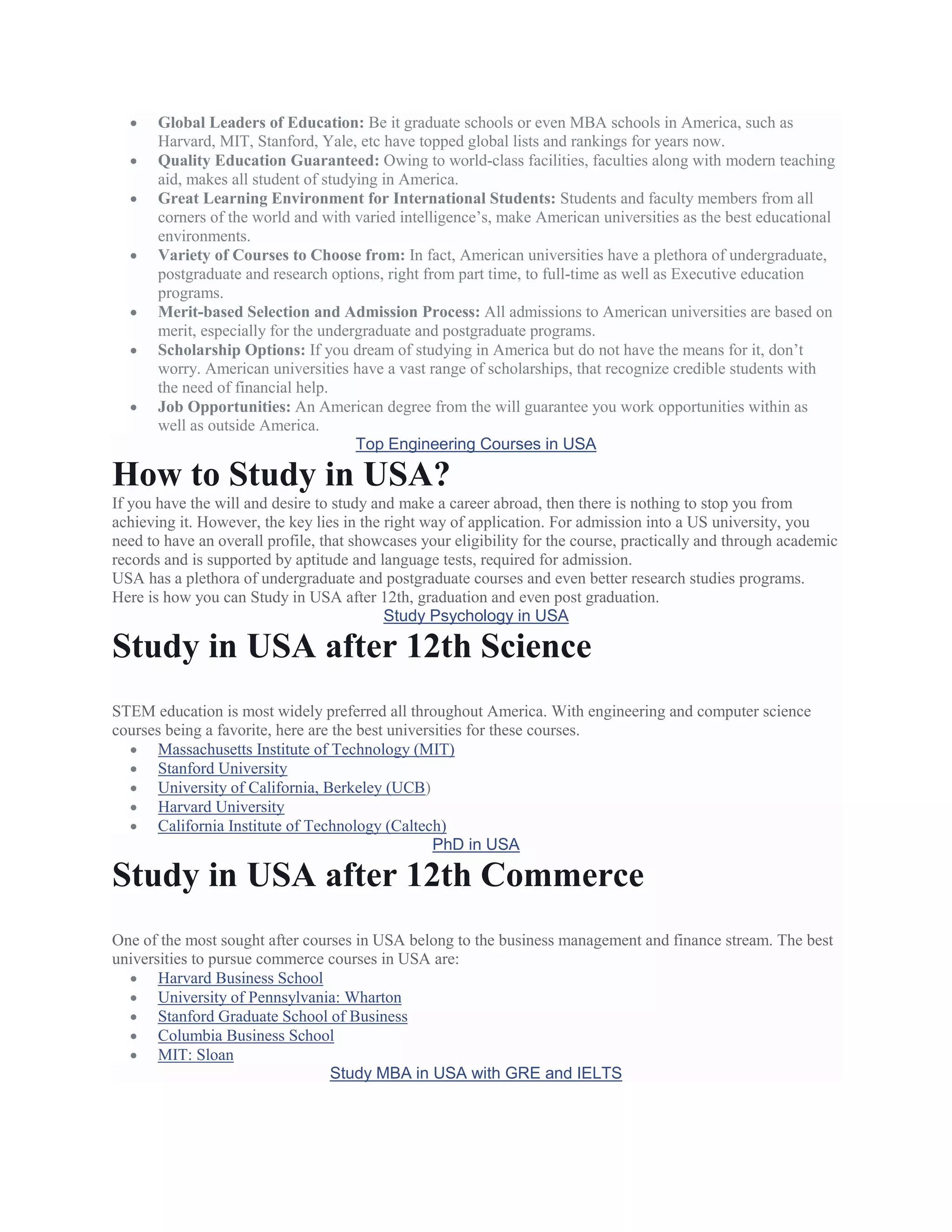 The ultimate guide to study in usa | PDF