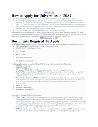 The ultimate guide to study in usa | PDF