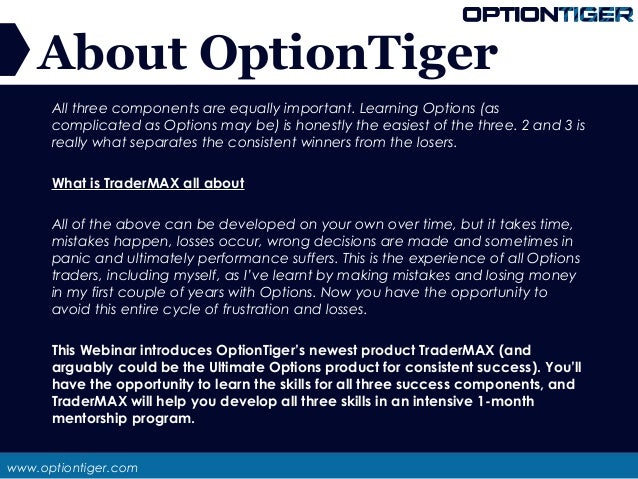 Success with options trading