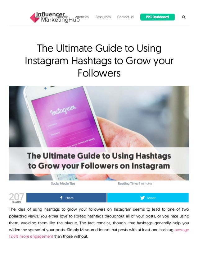 207shares social media tips reading time 8 minutes the ultimate guide to using instagram hashtags - how to gain instagram followers with hashtags