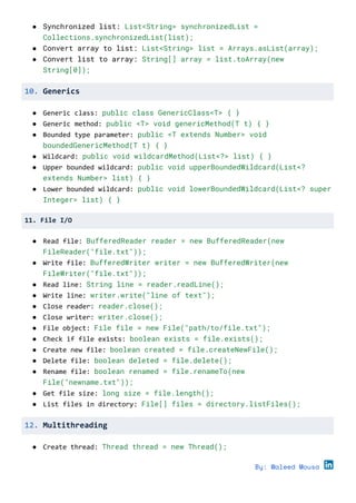 The_Ultimate_Java_CheatSheet.pdfjkrwogjw | PDF