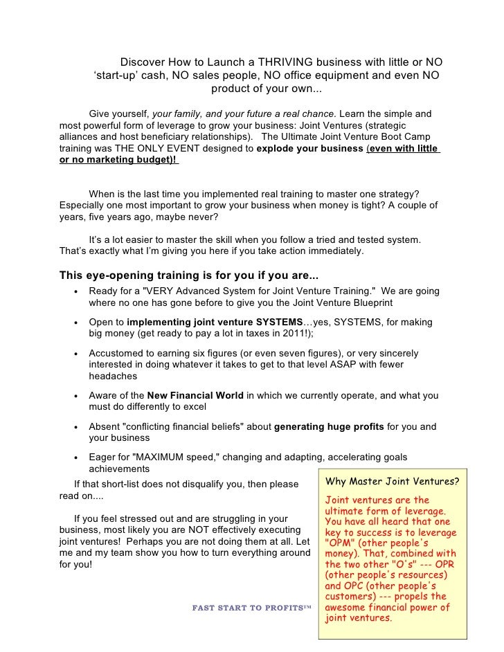 business letter joint venture the ultimate joint venture boot c cd sales letter 2 11 11 business letter joint venture the ultimate joint venture boot c cd sales letter 2 11 11