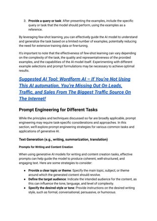 The Ultimate Prompt Engineering Guide for Generative AI: Get the Most ...