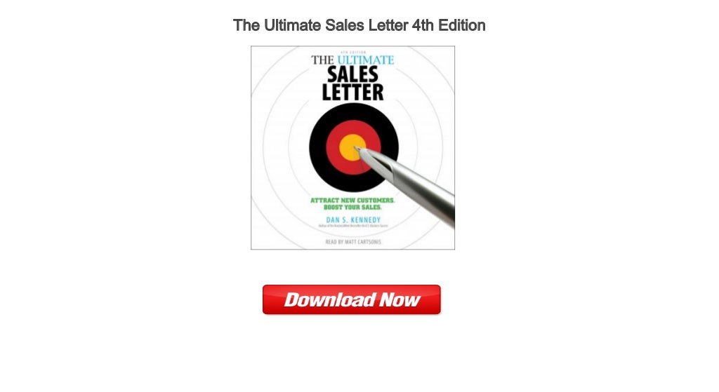 Best Free Audio Books The Ultimate Sales Letter 4th Edition