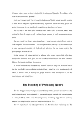 The Ultimatum Of God Nature The One Straw Revolution A Recapitulati