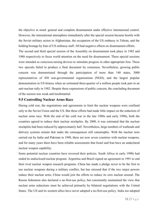 The un and the process of disarmament | PDF