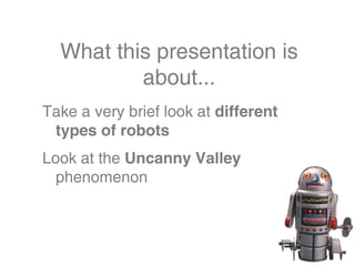 The Uncanny Valley - BarCamp Canberra