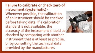 The uncertainty of measurements | PPTX