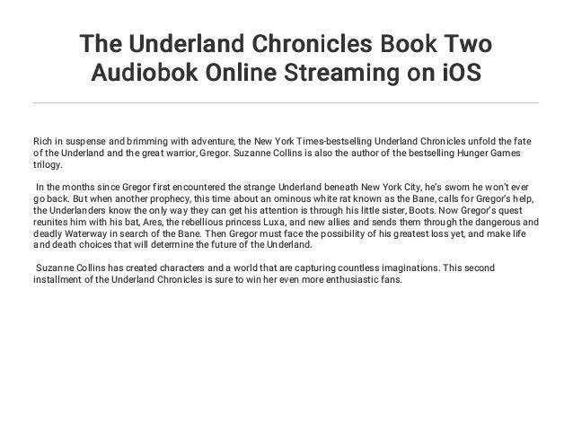 The Underland Chronicles Book Two Audiobok Online Streaming On Ios