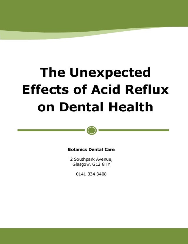 The Unexpected Effects of Acid Reflux on Dental Health