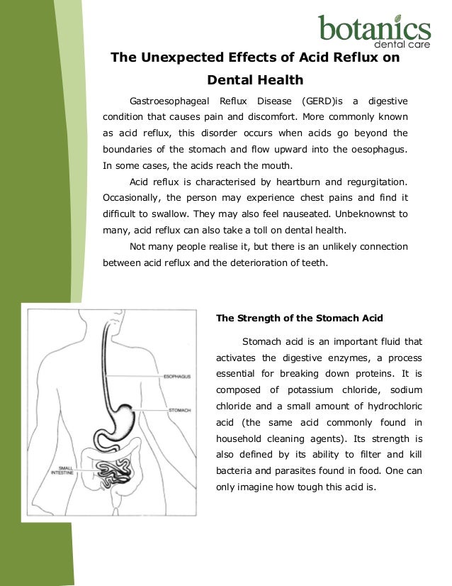 The Unexpected Effects of Acid Reflux on Dental Health