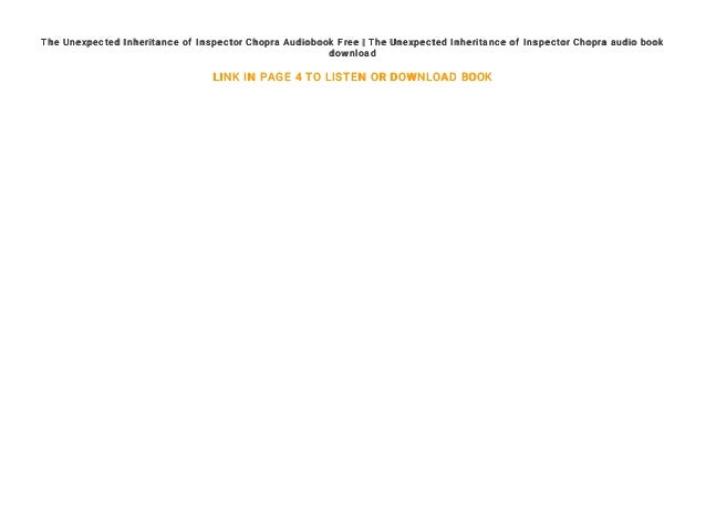 the unexpected inheritance of inspector chopra