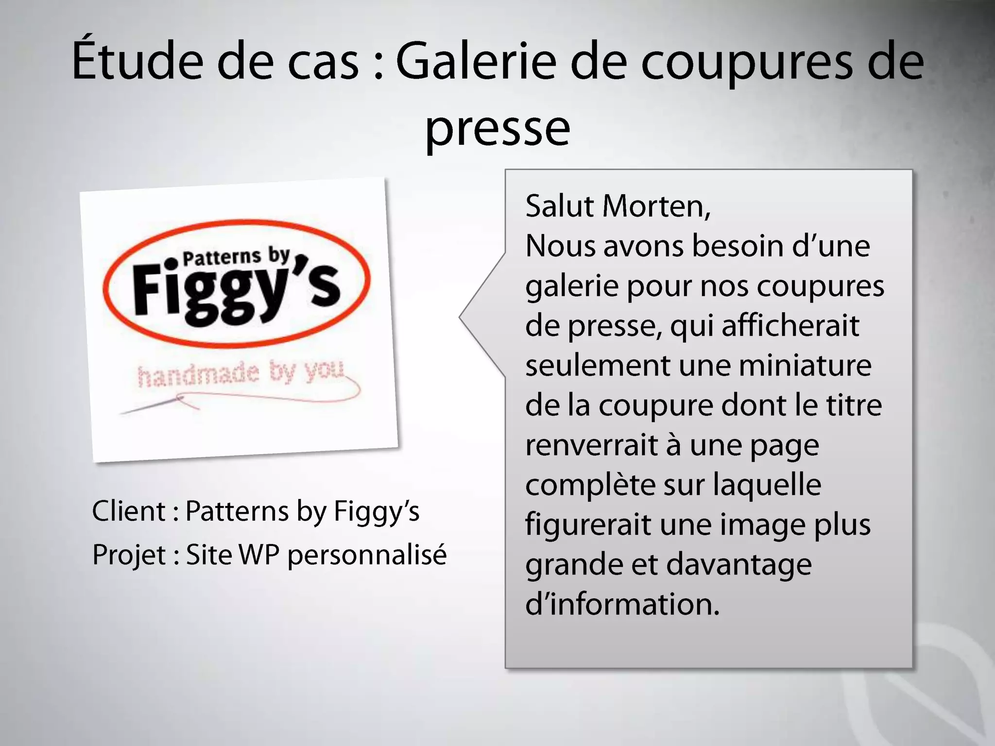   Des démonstrations en direct de trucs fantastiques