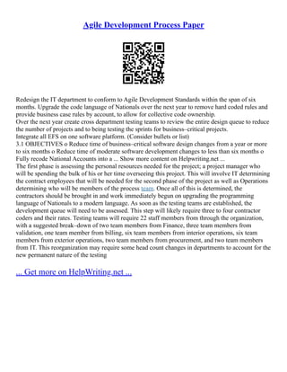 The Unified Software Development Process Framework | PDF