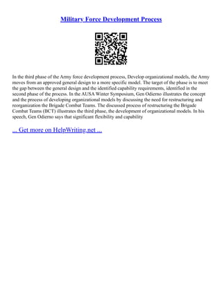 The Unified Software Development Process Framework | PDF