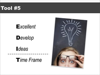 Tool #5


     Excellent

     Develop

     Ideas

     Time Frame
 