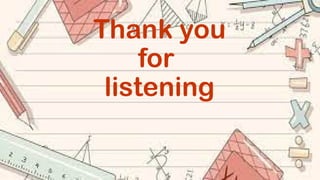 Thank you
for
listening
 