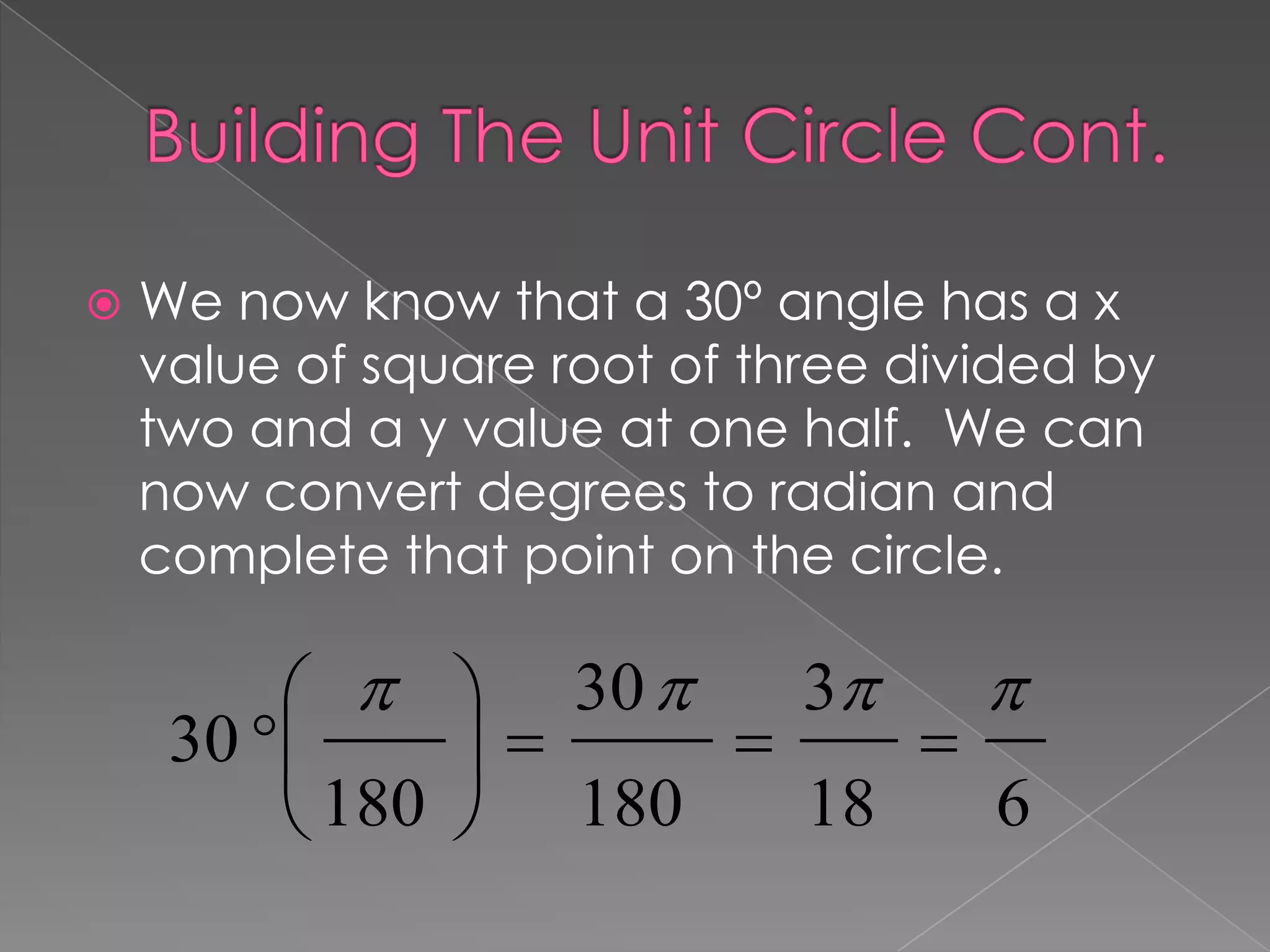 The unit circle edu 653 ppt