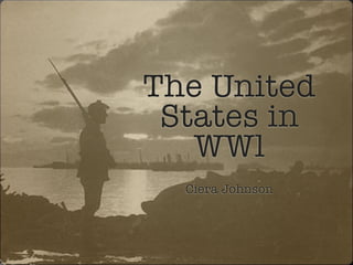 The United
 States in
   WWl
  Ciera Johnson
 