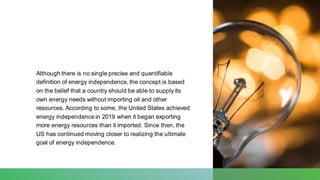 The United States Moves Closer to Energy Independence | PDF