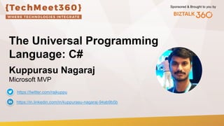 The Universal Programming Language: C# | PPT