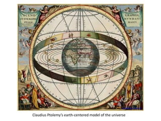 Claudius Ptolemy’s earth-centered model of the universe
mucholderthen.tumblr.com
 