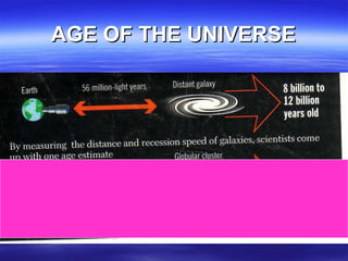 AGE OF THE UNIVERSE 