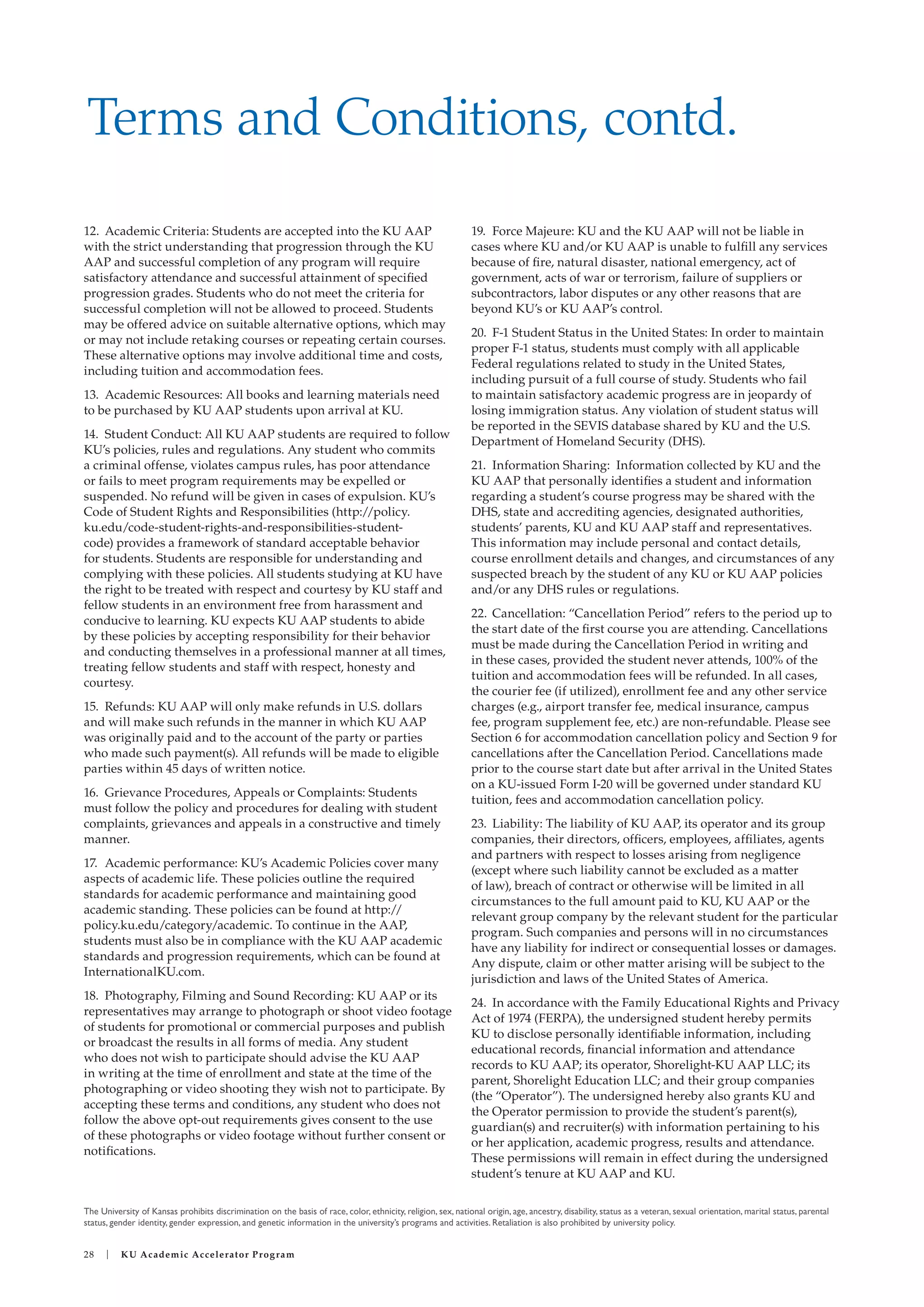 The university of kansas brochure PDF