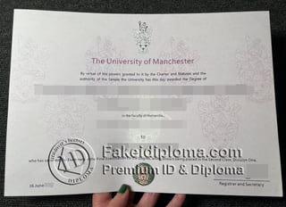 The University of Manchester diploma