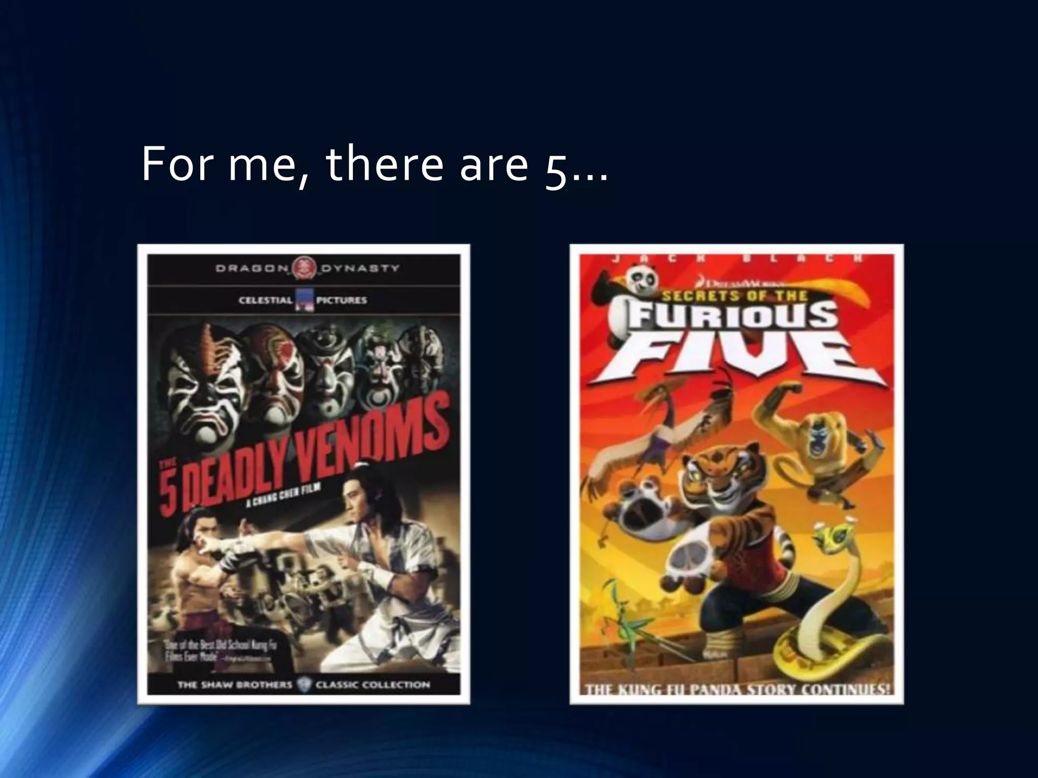 For me, there are 5…

 