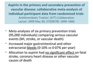 The Use of Aspirin for Primary Prevention of Cardiovascular Diseases ...