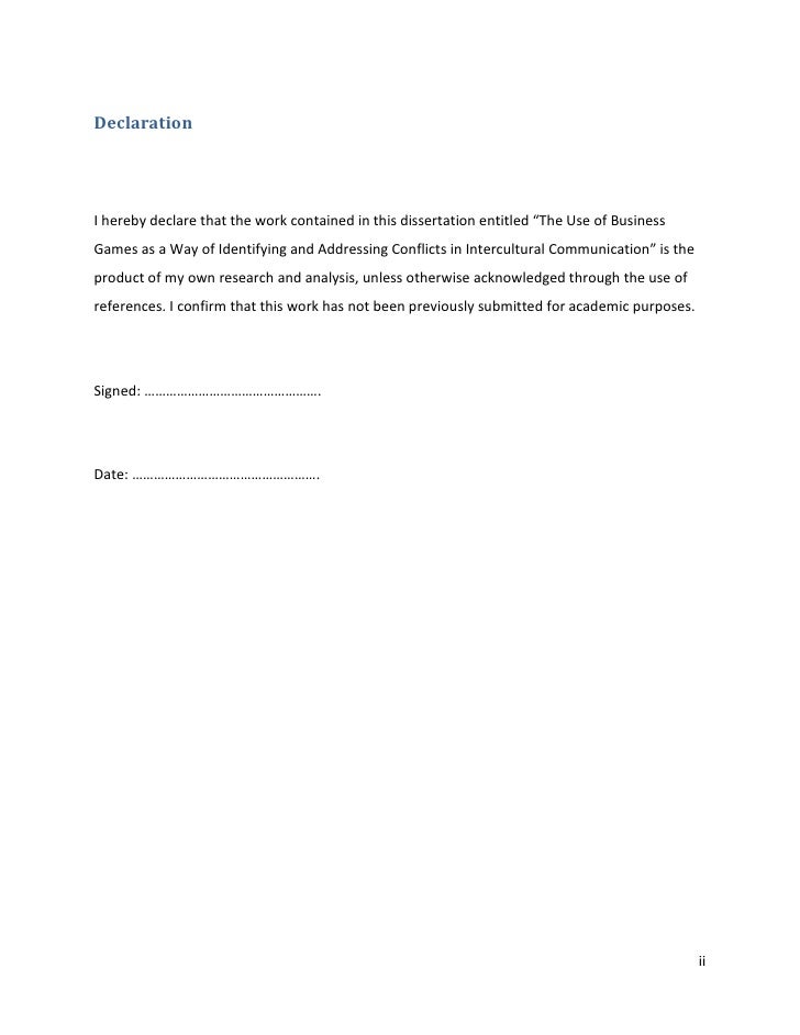 Dissertation on intercultural communication
