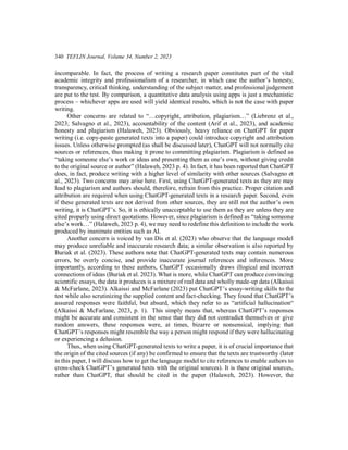 The Use of ChatGPT in Academic Writing.. | PDF