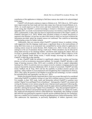 The Use of ChatGPT in Academic Writing.. | PDF