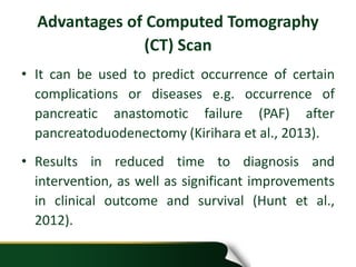 The use of computed tomography (CT) scan presentation | PPTX