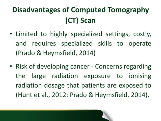 The use of computed tomography (CT) scan presentation | PPTX | Medical ...