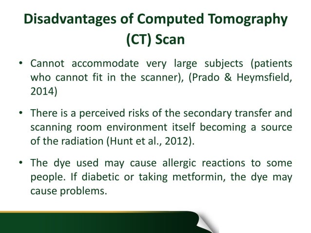 The use of computed tomography (CT) scan presentation | PPTX | Medical ...