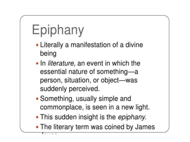 Epiphany essay ideas