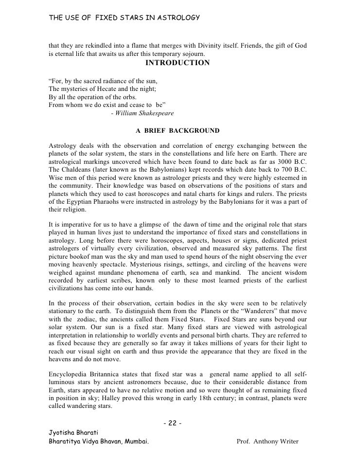 The use of fixed stars in astrology pdf The use of fixed stars in astrology pdf