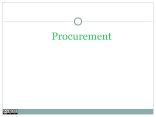 Procurement
 